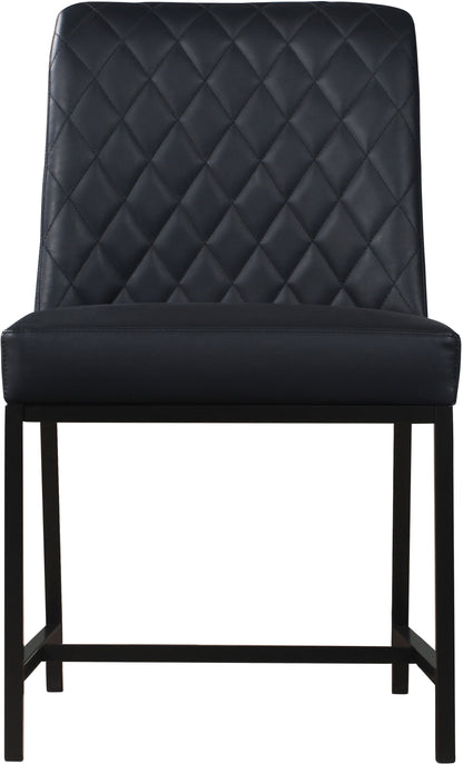Naples Black Faux Leather Dining Chair C