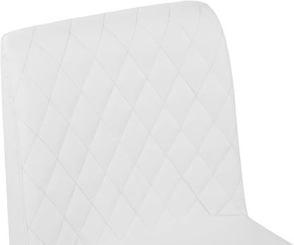 Naples White Faux Leather Dining Chair C