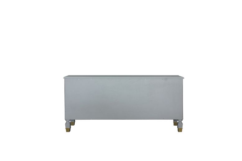 bagley house marchese tv stand, pearl gray finish