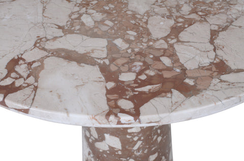 Celeste 30" Breccia Genuine Marble Bistro Dining Table, 1 Piece