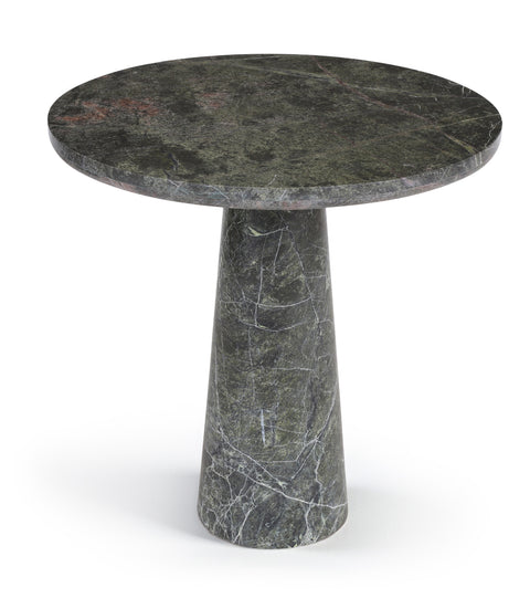 Celeste 30" Green Genuine Marble Bistro Dining Table, 1 Piece