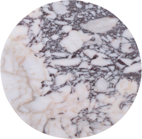 Celeste 30" Viola Genuine Marble Bistro Dining Table, 1 Piece