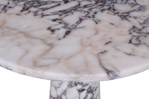 Celeste 30" Viola Genuine Marble Bistro Dining Table, 1 Piece