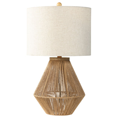 Annetta Drum Shade Handwoven Rope Table Lamp Natural