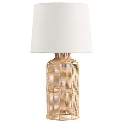 Topher Empire Shade Handwoven Rattan Table Lamp Natural