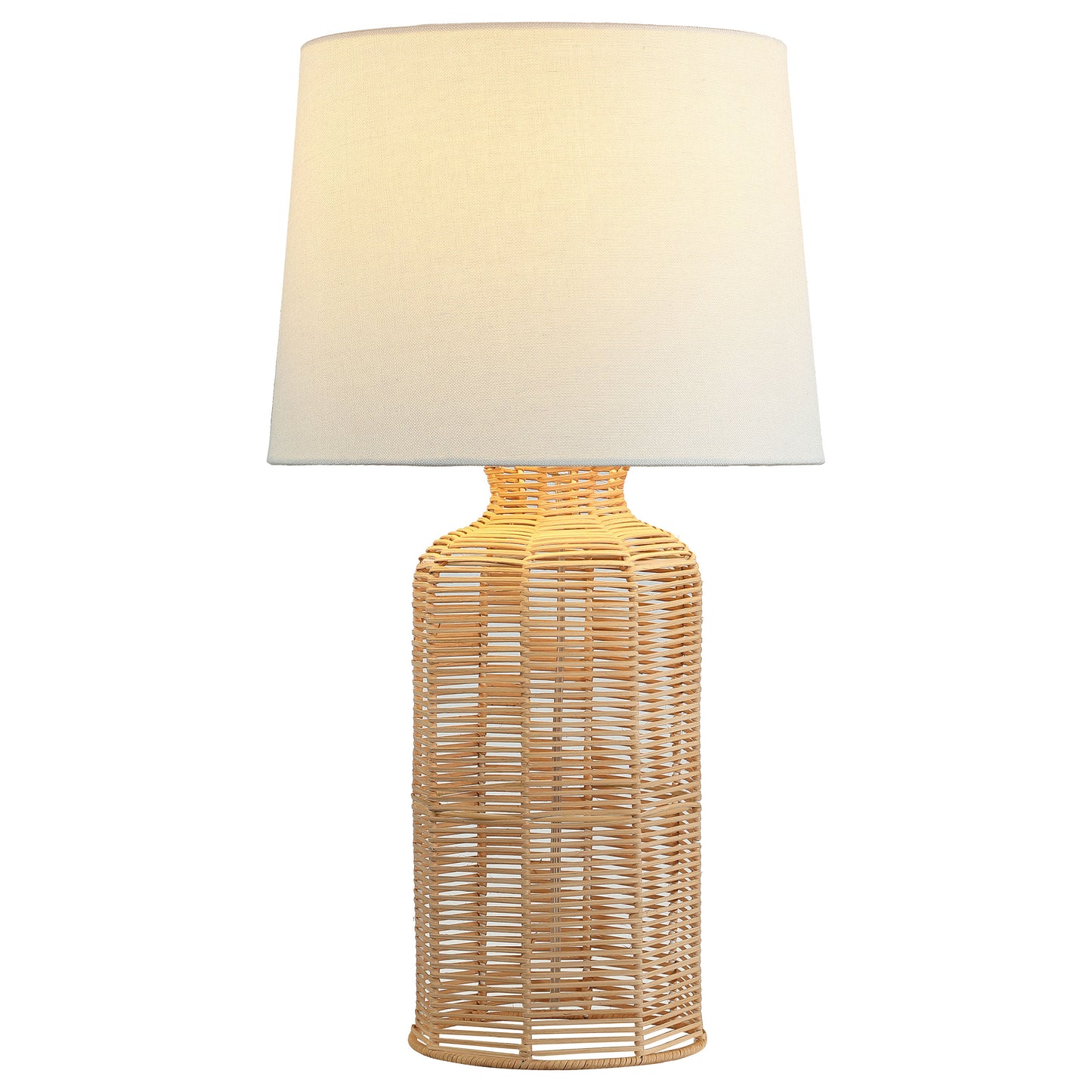 topher empire shade handwoven rattan table lamp natural