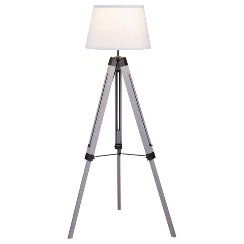 Bayu 56-inch Empire Shade Metal Tripod Floor Lamp GreyGrey
