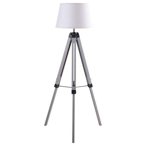 Bayu 56-inch Empire Shade Metal Tripod Floor Lamp GreyGrey