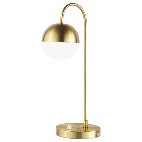 Malone 21-inch Spherical Arched Bedside Table Lamp GoldGold
