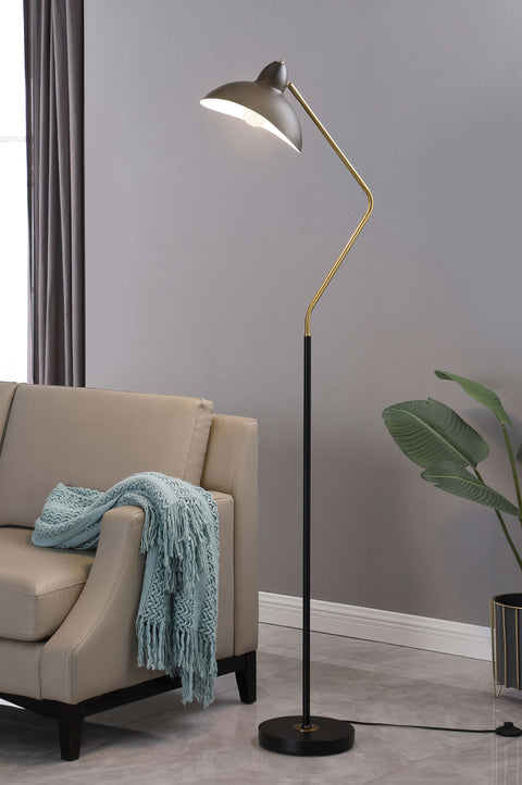 Jerome 69-inch Dome Shade Metal Task Floor Lamp BlackBlack