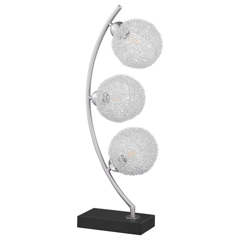 Coleman 30-inch Woven Spherical Metal Table Lamp BlackBlack