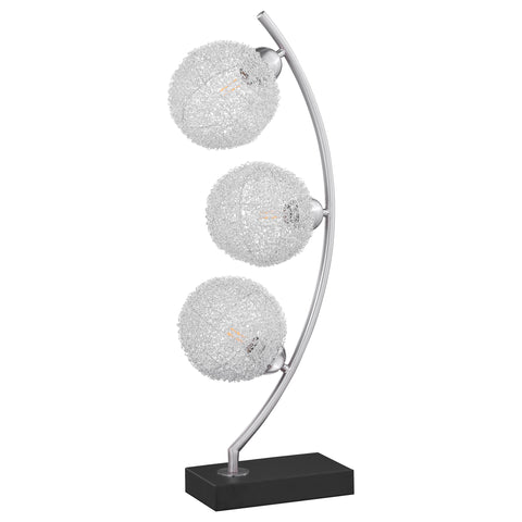 Coleman 30-inch Woven Spherical Metal Table Lamp BlackBlack