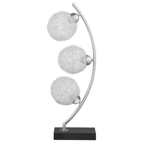 Coleman 30-inch Woven Spherical Metal Table Lamp BlackBlack