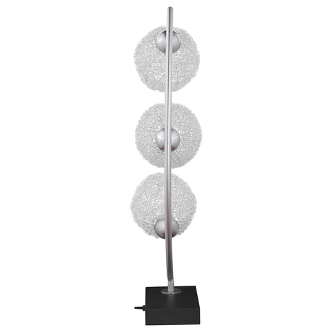 Coleman 30-inch Woven Spherical Metal Table Lamp BlackBlack