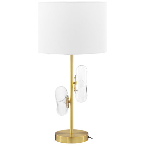 Sarasota 30-inch Drum Shade Table Lamp Gold (Set of 2)Gold