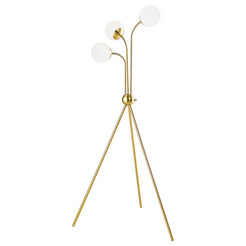 Zuni 66-inch Spherical Bulb Tripod Tree Floor Lamp GoldGold