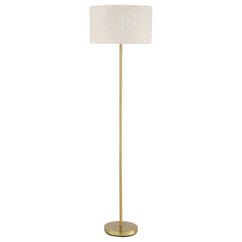 Tina 66-inch Drum Shade Metal Floor Lamp GoldGold