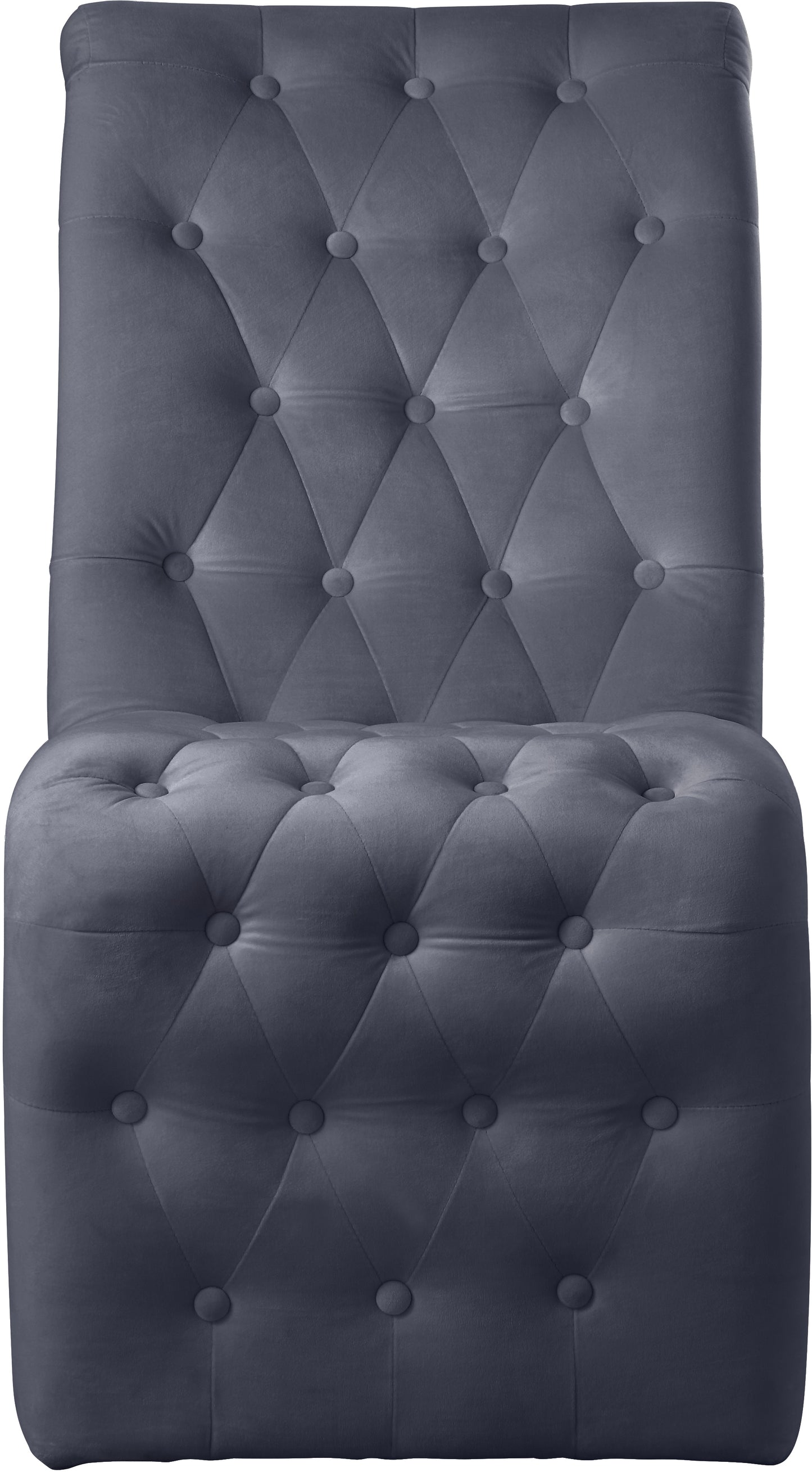 spherical grey velvet dining chair c