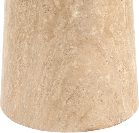 Celeste 30" Travertine Genuine Travertine Bistro Dining Table, 1 Piece