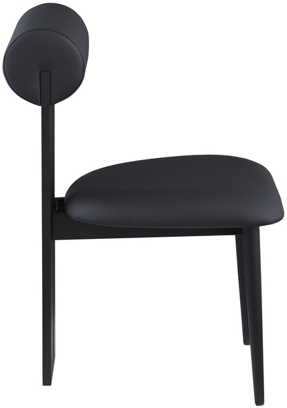 Damon Black Faux Leather Dining Chair C