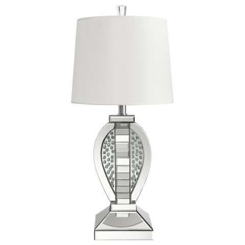 Garza 31-inch Empire Mirrored Acrylic Table Lamp SilverMirror