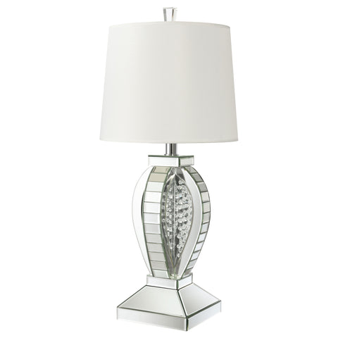 Garza 31-inch Empire Mirrored Acrylic Table Lamp SilverMirror