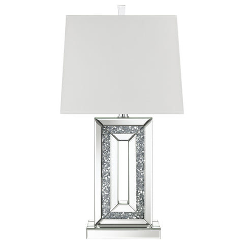 Brooklyn 30-inch Tapered Shade Mirrored Table Lamp SilverMirror