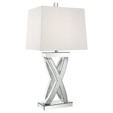 Redbridge 31-inch Tapered Mirrored Acrylic Table Lamp SilverMirror