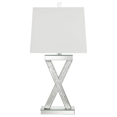 Redbridge 31-inch Tapered Mirrored Acrylic Table Lamp SilverMirror