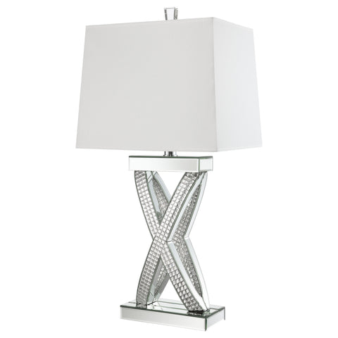 Redbridge 31-inch Tapered Mirrored Acrylic Table Lamp SilverMirror