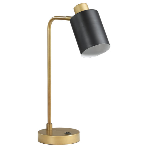 Carone 18-inch Adjustable Angle Table Lamp Antique BrassAntique Brass