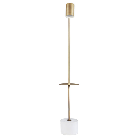 Jovani 55-inch Adjustable Floor Lamp Side Table Antique BrassAntique Brass