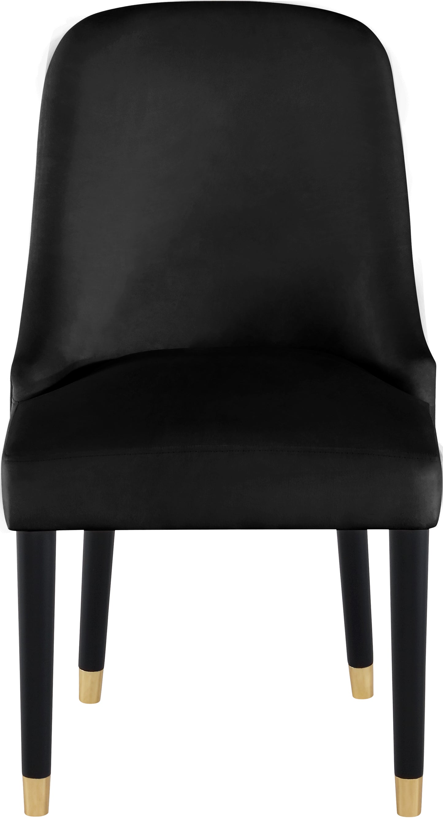 nicola black velvet dining chair c