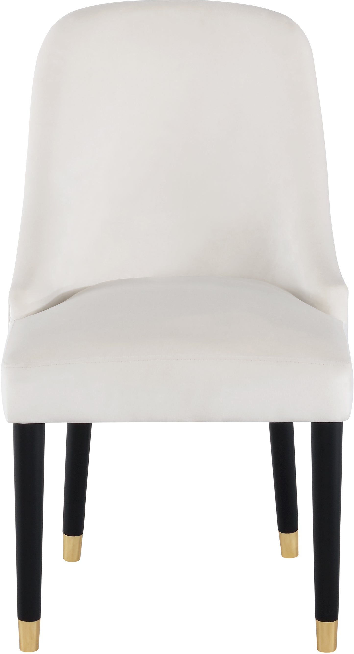 nicola cream velvet dining chair c