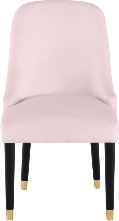 Nicola Pink Velvet Dining Chair C