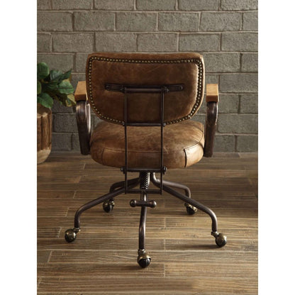 Kolen Office Chair, Vintage Whiskey Top Grain Leather