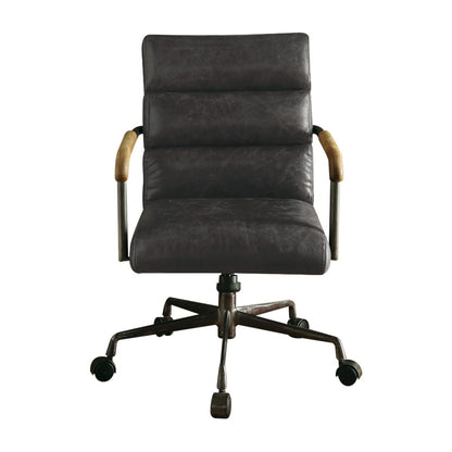 Konane Office Chair, Antique Slate Top Grain Leather