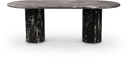 Starburst Black Marble Dining Table (3 Boxes)