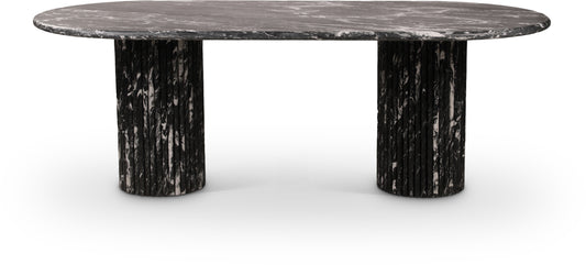 Starburst Black Marble Dining Table (3 Boxes)