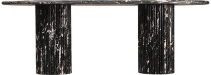 Starburst Black Marble Dining Table (3 Boxes)