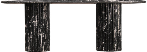 Starburst Black Marble Dining Table (3 Boxes)