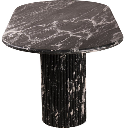 Starburst Black Marble Dining Table (3 Boxes)