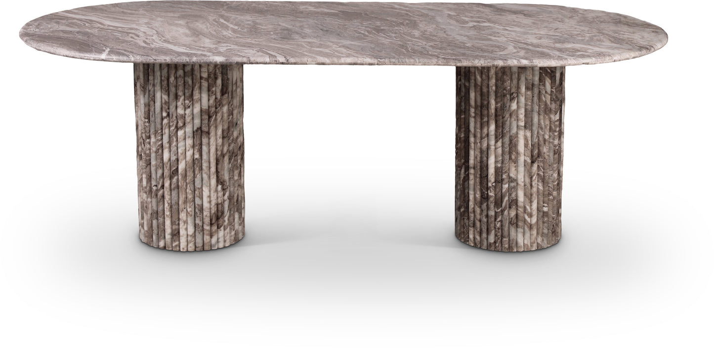 starburst brown marble dining table (3 boxes)