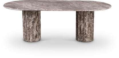 Starburst Brown Marble Dining Table (3 Boxes)