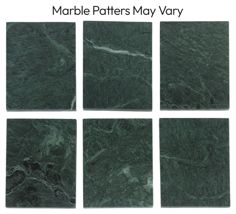 Blaire 87" Green Genuine Marble Dining Table, 1 Piece