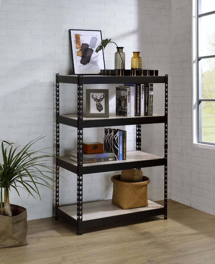 lien bookshelf, natural & black finish