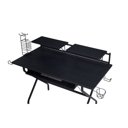 Lindsey Gaming Desk, Black Finish