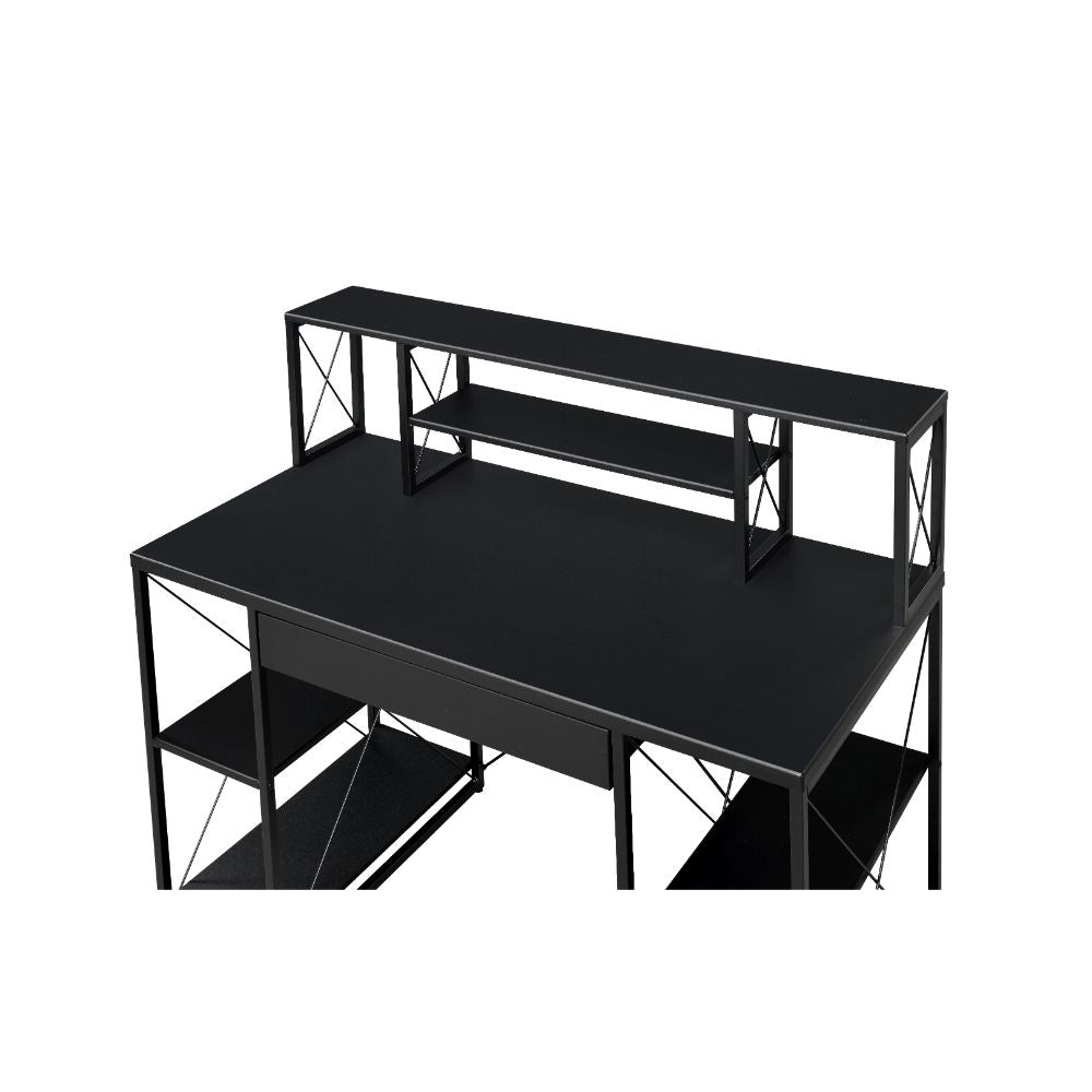 lisses writing desk, black finish