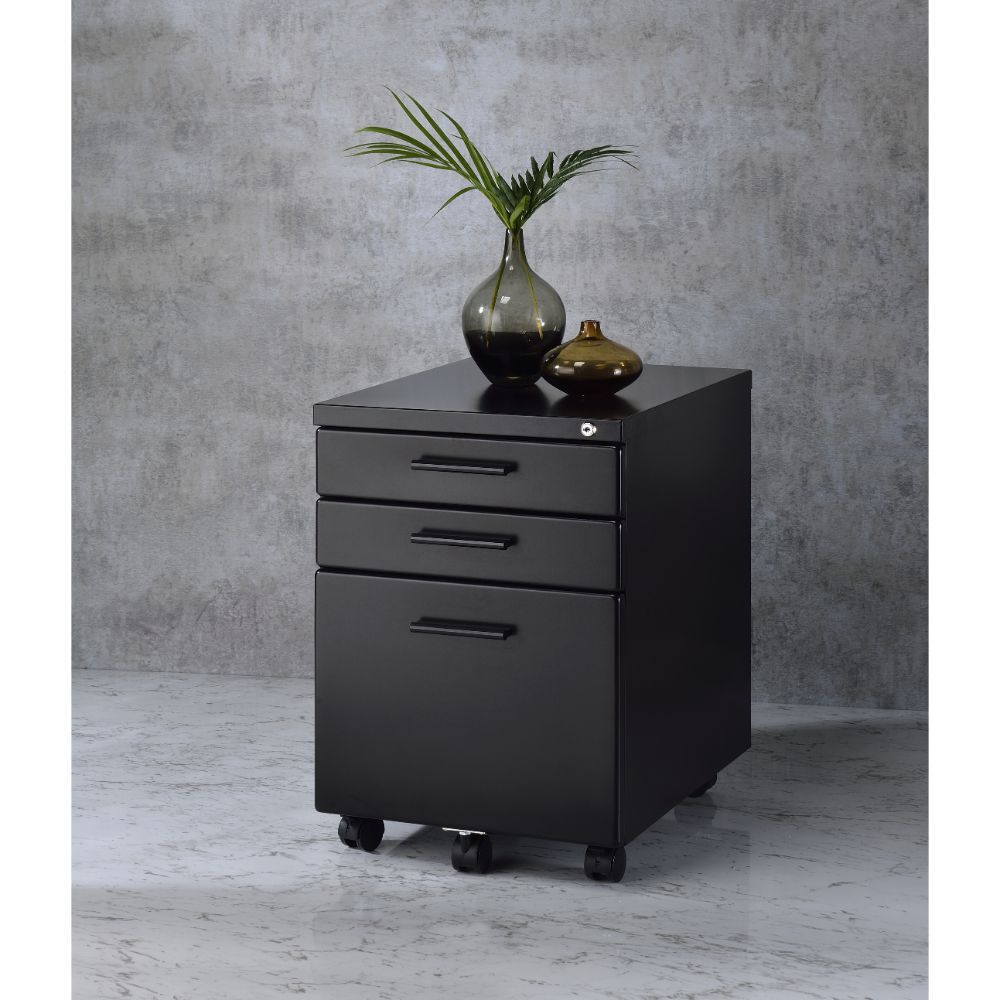 lloyd file cabinet, black finish