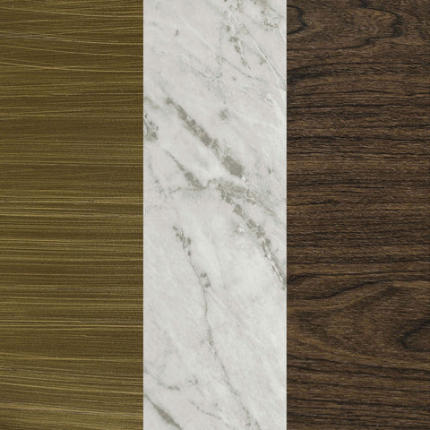 Dodson 3-tier Side Table Wireless Charger White and BlackWhite Faux Marble